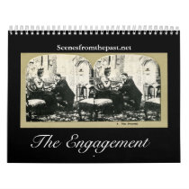 The Engagement Story - Vintage  2011-12 (18 month) Wall Calendars