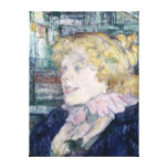 The English Girl from The Star at Le Havre Stretched Canvas Print