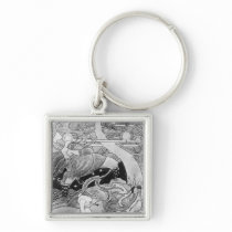 The Enormous Oak Tree is Cut Down Keychains
