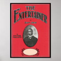 The Entertainer Scott Joplin Vintage Songbook Cove Print