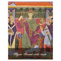The Enthroned Rulers By Meister Der Reichenauer Sc Full Color Flyer