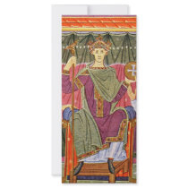 The Enthroned Rulers By Meister Der Reichenauer Sc Rack Card