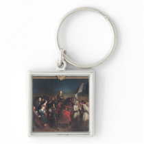 The Entry of Joan of Arc  into Orleans Keychains
