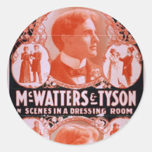 The Epitome of Vaudeville Round Sticker