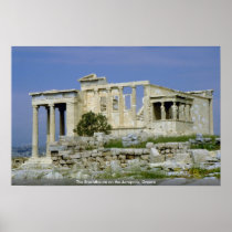 The Erechtheum on the Acropolis, Greece Print