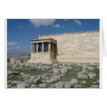 The Erecthion is part of ancient Greek Acropolis Greeting Card