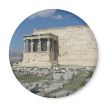 The Erecthion is part of ancient Greek Acropolis magnets
