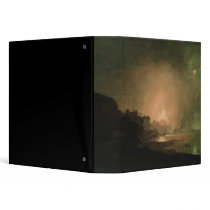 The Eruption of Mount Vesuvius Vinyl Binders