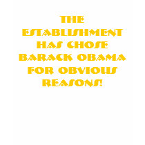 The Establishment Has Chose Barack Obama for Ob... t-shirts by jenniekurono The Establishment Has Chose Barack Obama for Ob... t-shirts