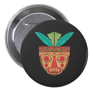 The Ethnic Mask Illustration Pins The Ethnic Mask Illustration Printed on Merchandise Illustration by Haidi Shabrina