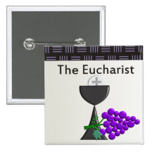 The Eucharist Chalice and Grapes Design Pins