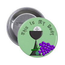 The Eucharist Chalice & Communion Host Gifts Buttons