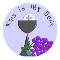 The Eucharist Chalice & Communion Host Gifts Stickers
