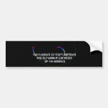The Evidence of God's Presence bumper stickers