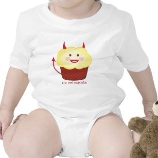 The Evil Cupcake Baby Onesie shirt