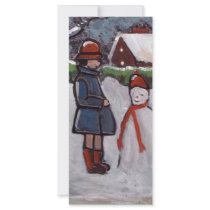 THE EVIL LITTLE SNOWMAN rack cards by sword42 THE EVIL LITTLE SNOWMAN rack cards