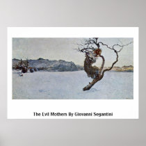 The Evil thers By Giovanni Segantini Print