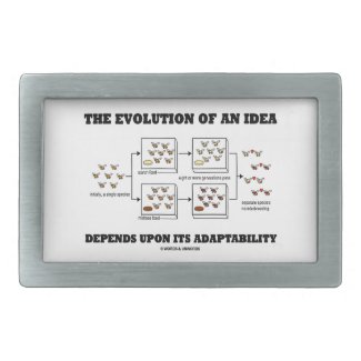The Evolution An Idea Depends Upon Adaptability Belt Buckle