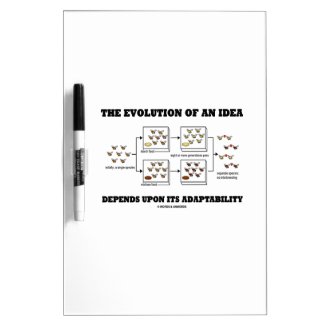 The Evolution An Idea Depends Upon Adaptability Dry Erase White Board