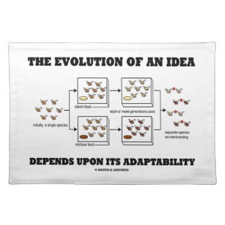 The Evolution An Idea Depends Upon Adaptability Placemats