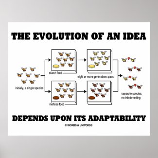 The Evolution An Idea Depends Upon Adaptability Poster