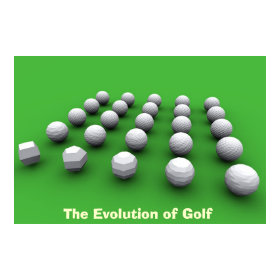 The Evolution of Golf print