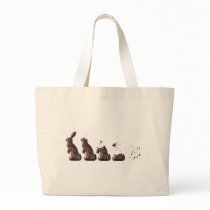 THE EVOLUTION OF THE CHOCOLATE BUNNY bags