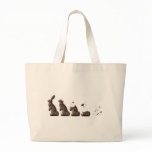 THE EVOLUTION OF THE CHOCOLATE BUNNY bags