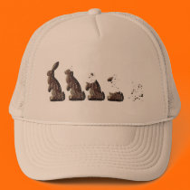 THE EVOLUTION OF THE CHOCOLATE BUNNY hats