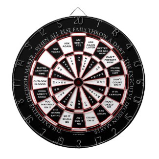 The Executive Decision Maker Magic 8 Ball Style Dartboards