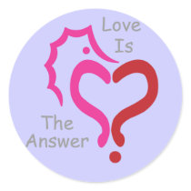 The Existential Seahorse_2 Hearts Together_Love stickers