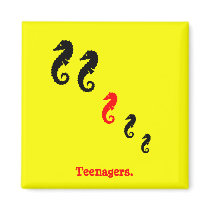 The Existential Seahorse_Teenagers magnets