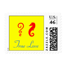 The Existential Seahorse_True Love postage stamps
