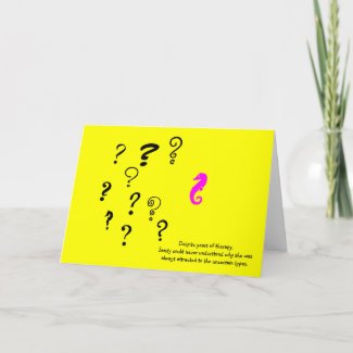 The Existential Seahorse_Years of Therapy Greeting card