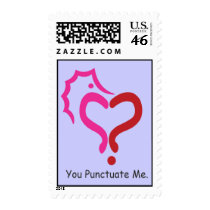 The Existential Seahorse_You Punctuate Me stamps