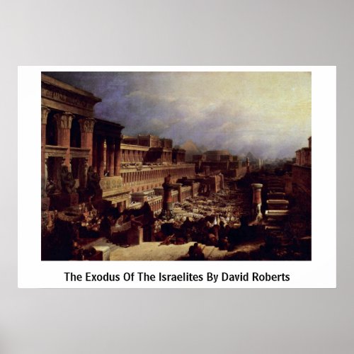 The Exodus Of The Israelites By David Roberts Print