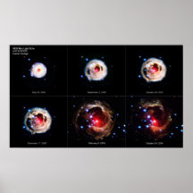 The Expanding Light Echo of Red Supergiant Star  Posters