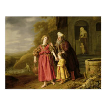 The Expulsion of Hagar and Ishmael, c.1644 Postcard