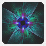 The Eye Abstract Art Square Sticker