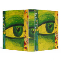 The Eye - Gold & Emerald Awareness 1" Binder
