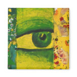 The Eye - Gold & Emerald Awareness Centered Refrigerator Magnets