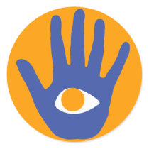 The eye in palm. stickers by nassosvakalis The eye in palm. stickers