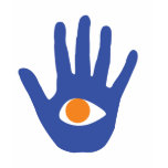 The eye in palm. t-shirts