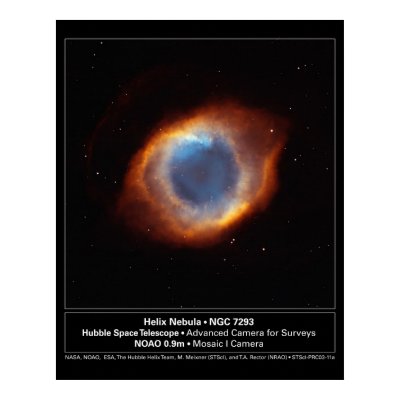 "The Eye of God" Helix Nebula Hubble Telescope Posters by Space_Exploration