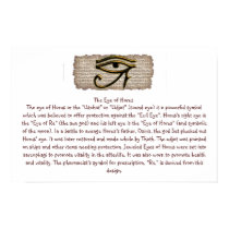 The Eye of Horus Info Poster posters