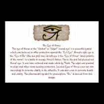 The Eye of Horus Info Poster posters