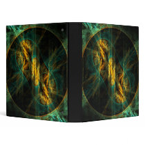 The Eye of the Jungle Abstract Art Binder