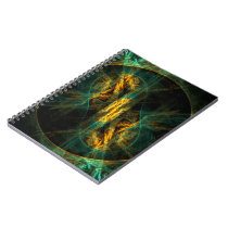 The Eye of the Jungle Abstract Art Notebook