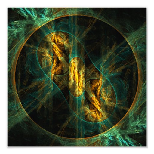 The Eye of the Jungle Abstract Art Photo Print