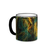 The Eye of the Jungle Abstract Coffee Mug